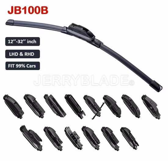 Soft/Beam/Flat/Multi-Fit Flat/ Frameless/Boneless Windshield Windscreen Wiper Blades for Audi Q5, New Golf, VW Golf